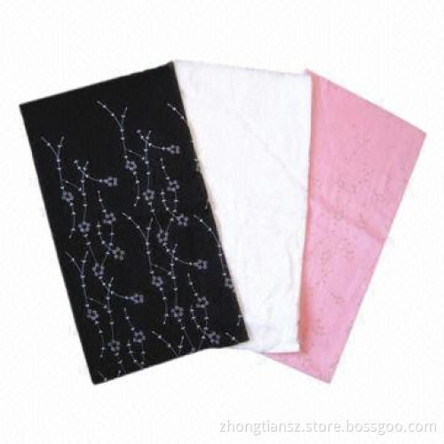 Cotton Scarf, Nice Embroidery, OEM Orders are Welcome, Customized Requests are Accepted